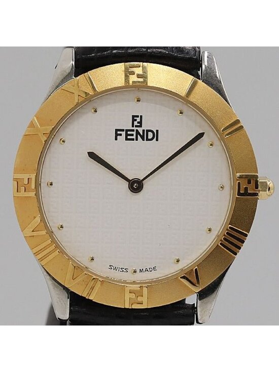 Fendi Bezel Quartz White Dial Watch Nam display picture 3